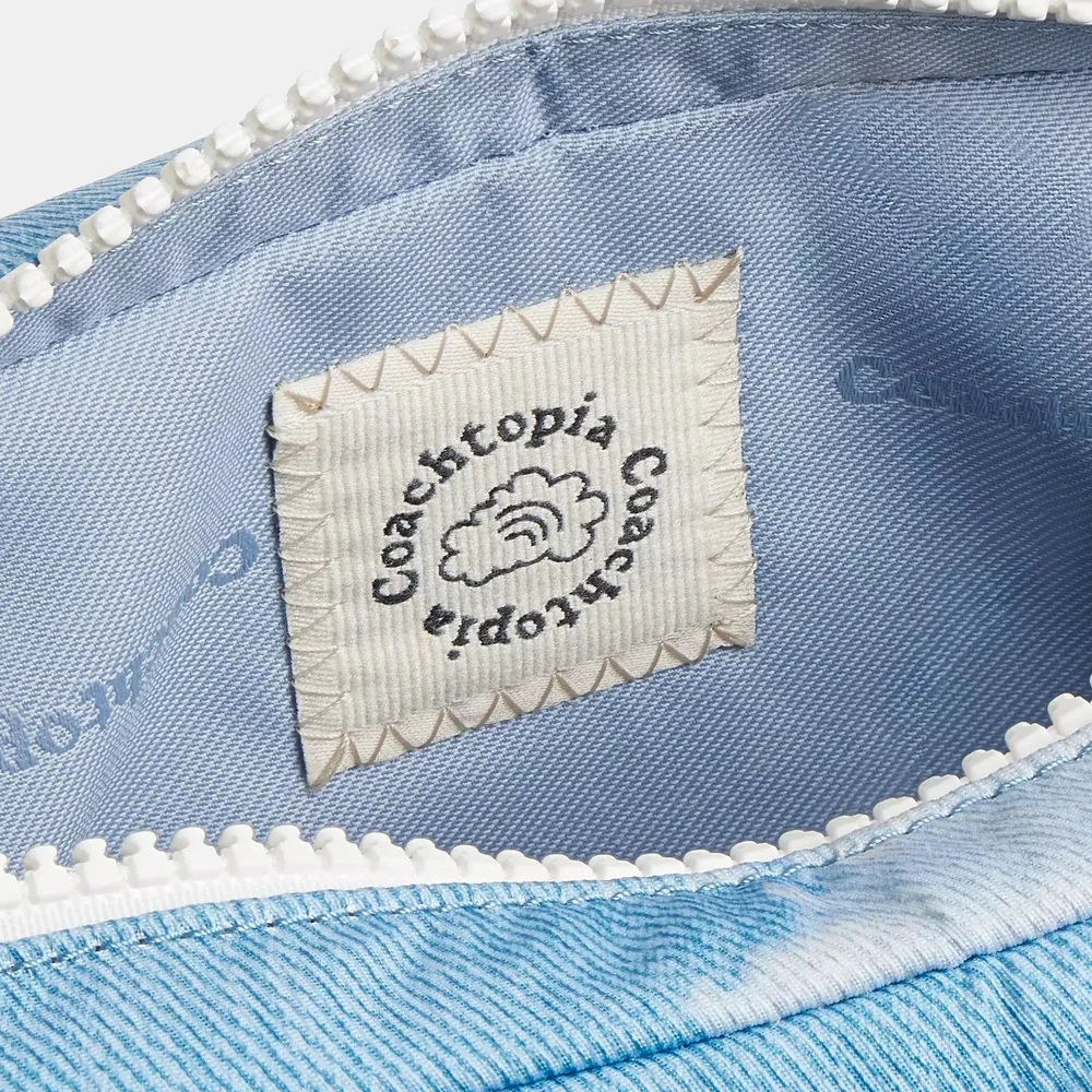 *NWT* COACHTOPIA Loop Pouch, Coach Blue Cloud Mini Bag Pouch - Picture 8 of 9